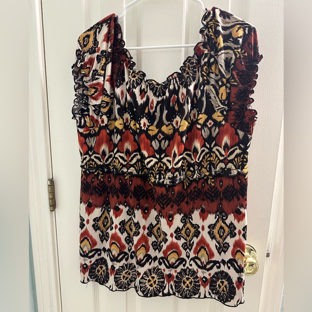 Cato Multicolor Patterned Blouse - image 7